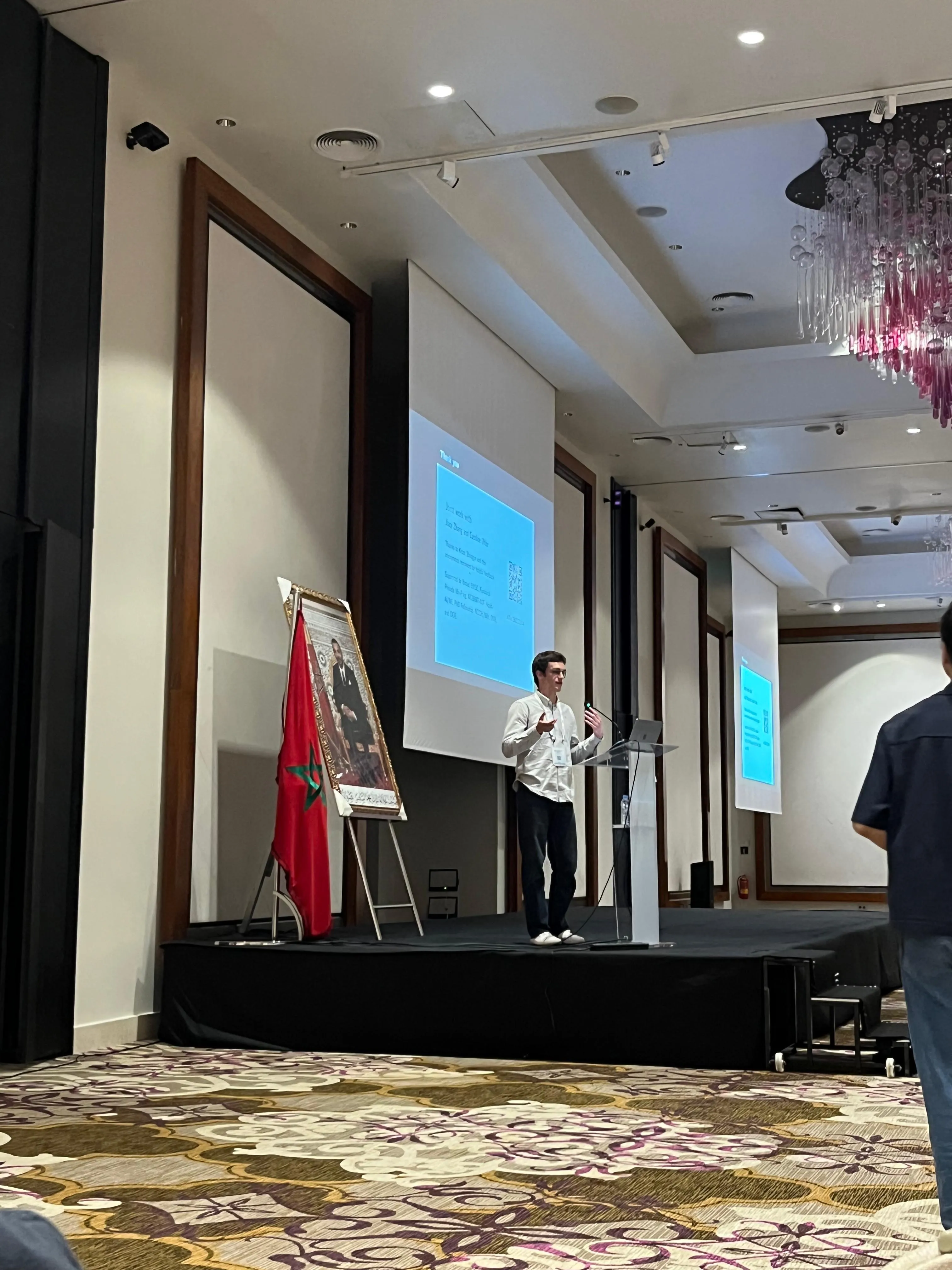 Me presenting in Morocco!
