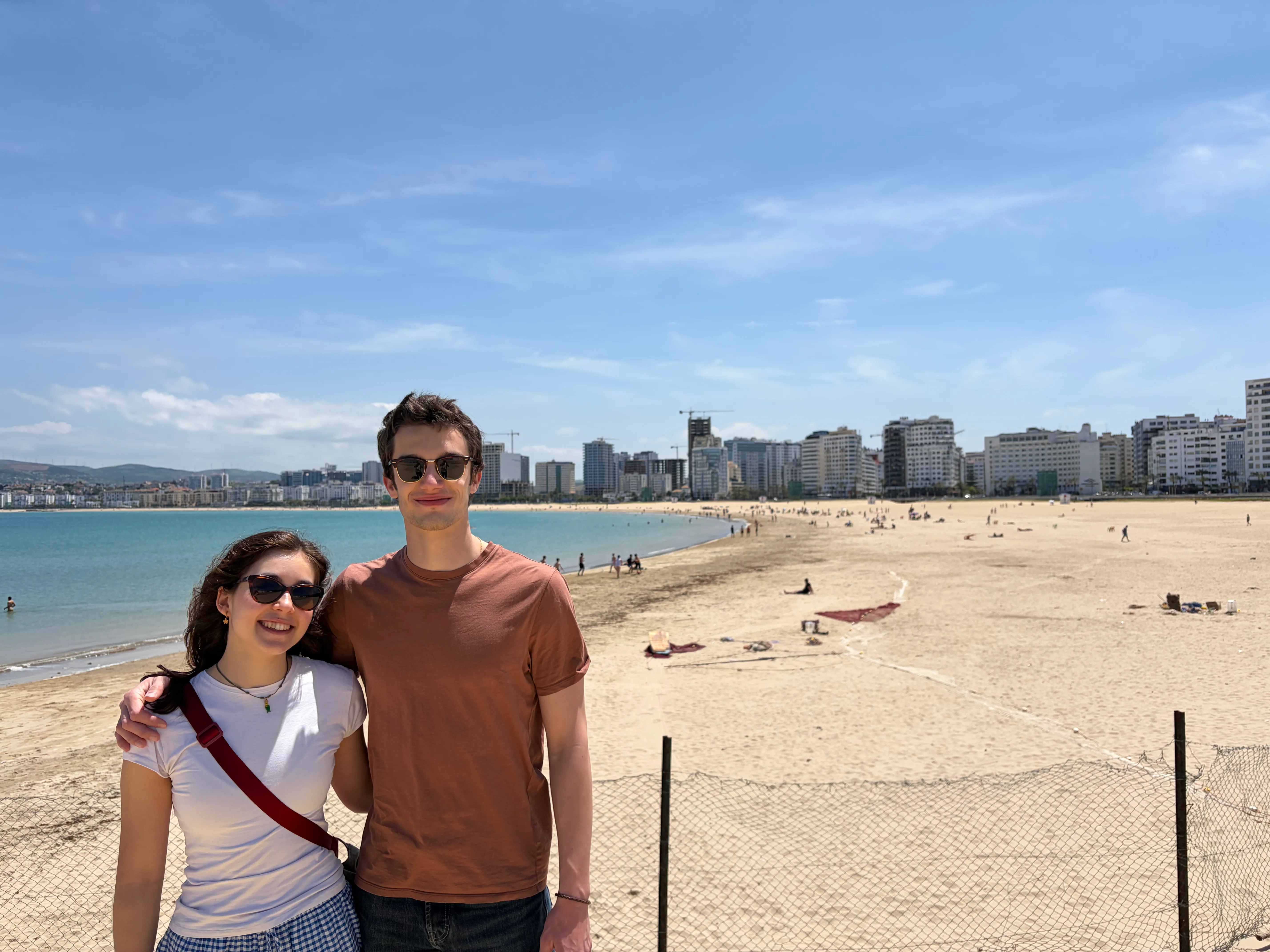 Sofía and I at the beach