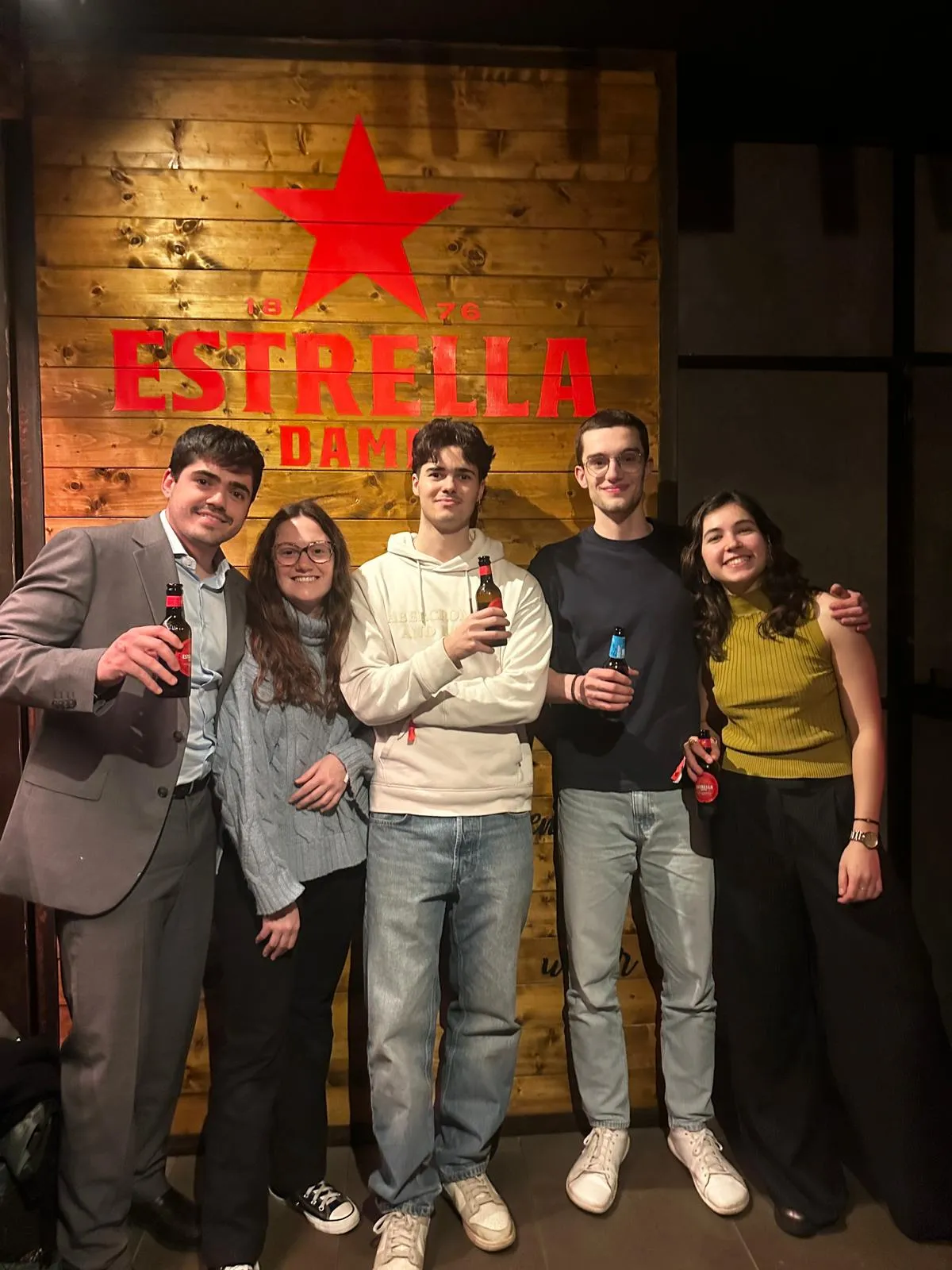 My friends and I after beating the escape room